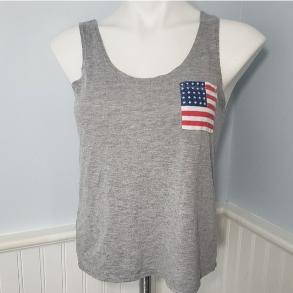 Fifth Sun - Muscle Tank W/ Flag Chest Pocket